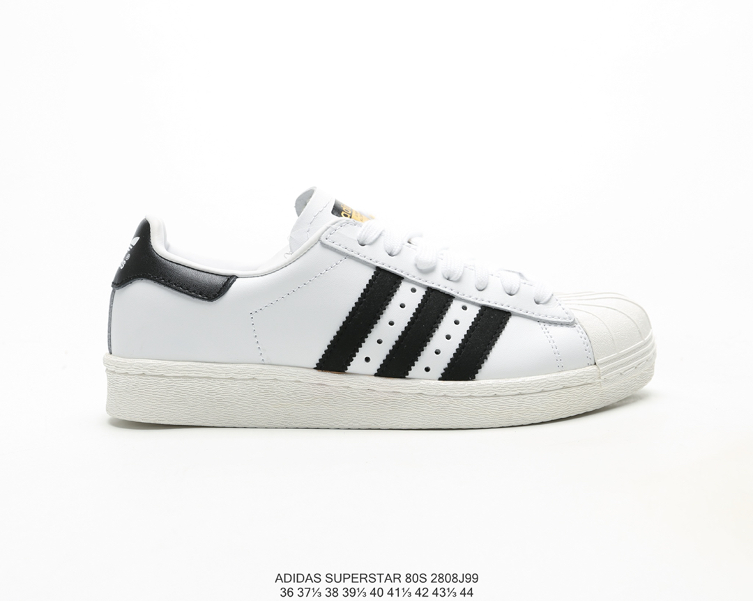 Adidas Originals superstar 80s 贝壳头经典金标 复古板鞋